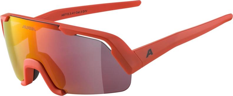 Alpina Rocket Junior Sonnenbrille - Pumpkin-Orange Matt, Yellow Mirror
