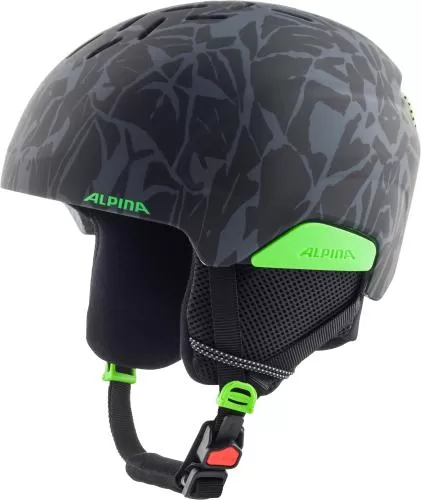 Alpina Pizi Ski Helmet - Black-Green Camo Matt