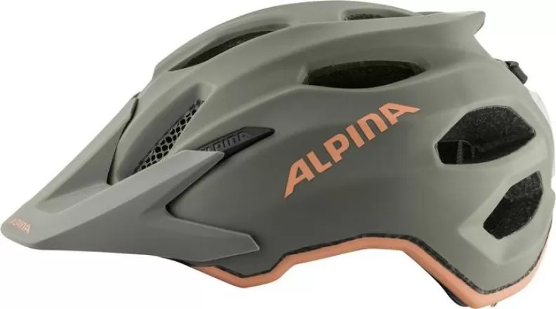 Alpina Carapax Jr. Flash Velo Helmet Kinder - moon-grey-peach matt