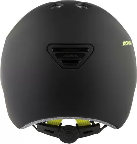 Alpina Hackney Children Velo Helmet - black-neon yellow matt