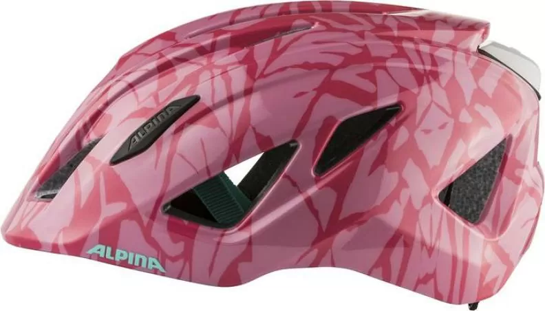 Alpina Pico Kinder Velohelm - pink-sparkel gloss