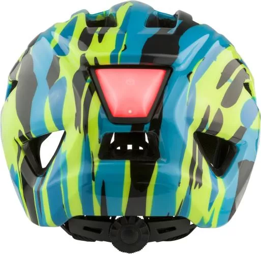 Alpina Pico Flash Children Bike Helmet - Neon-Blue Green Gloss