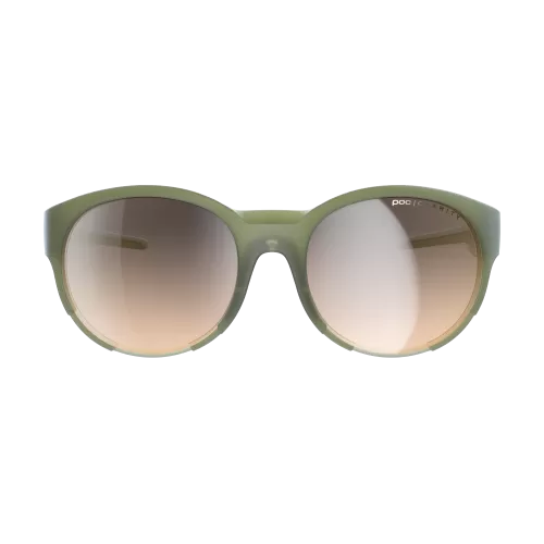 POC Avail Sun Glasses - Epidote Green Translucent - Brown Silver Mirror Cat. 2