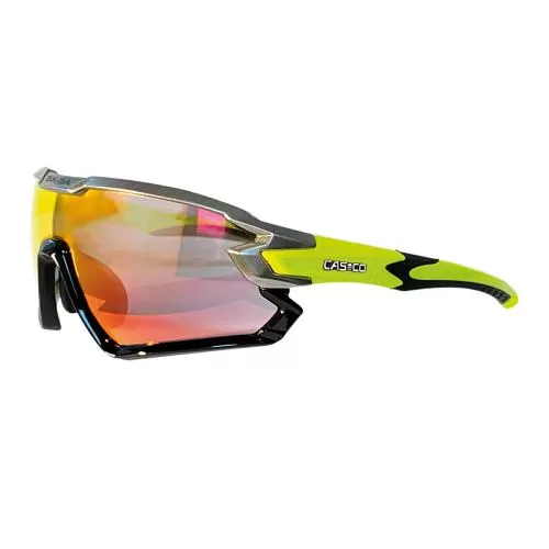 Casco Sportbrille SX-34 Carbonic - Schwarz, Neongelb