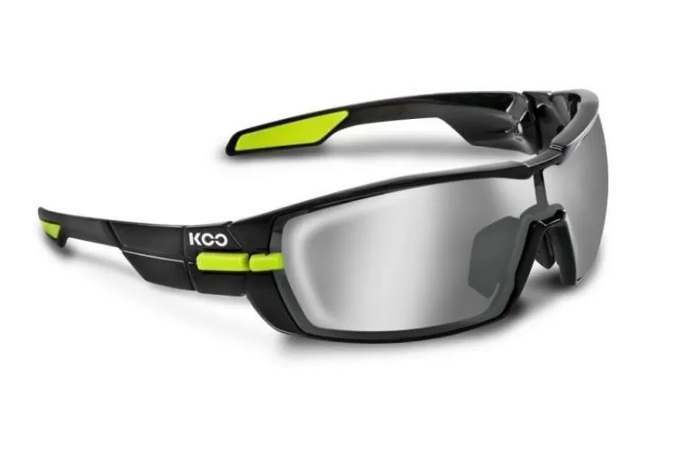 Koo Eywear Open - Black-Lime, Smoke Mirror