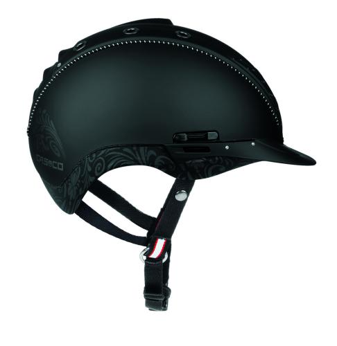 Casco Mistrall 2 Reithelm - Schwarz Floral