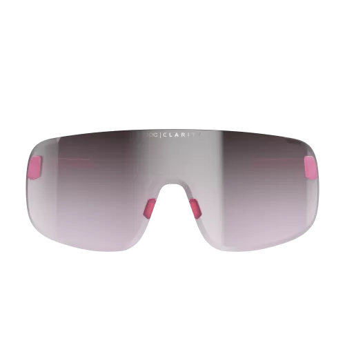 Poc Elicit Sonnenbrille - Actinium Pink Translucent, Violet/Silver Mirror