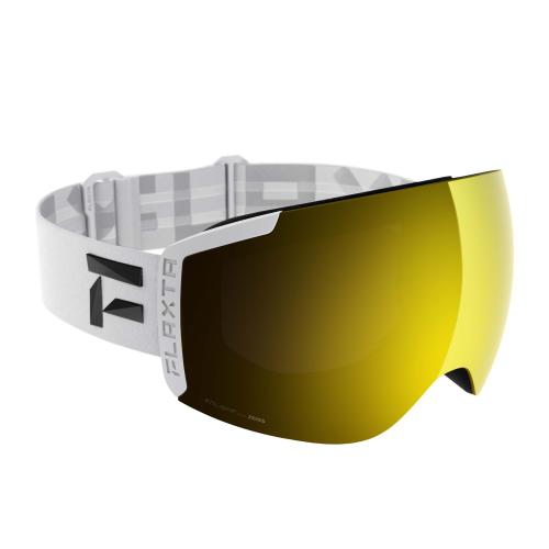 Flaxta Skibrille Episode – White, Gold Mirror