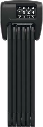 Abus Faltschloss Bordo Combo 6000C/90 Code with holder SH 6000/90 - black