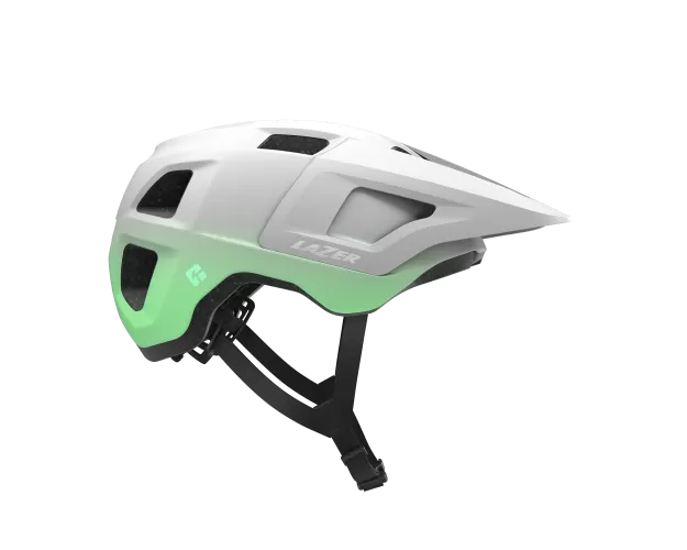 LAZER Unisex MTB Finch KinetiCore Helmet - mat white mint