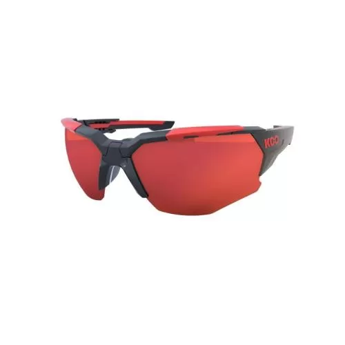 Koo Sportbrille Orion - Black-Red, Red Mirror