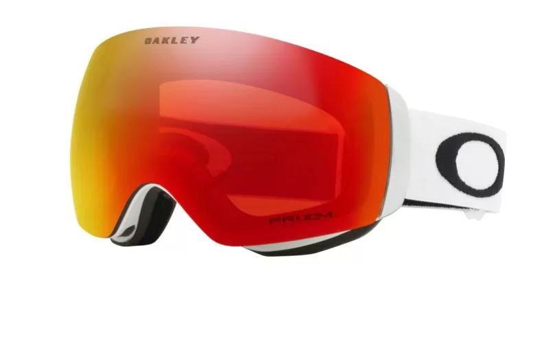 Oakley Flight Deck XM Skibrille - Matte White Prizm Torch Iridium