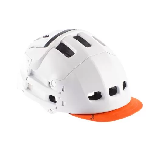 Overade Visor Orange, helmet white