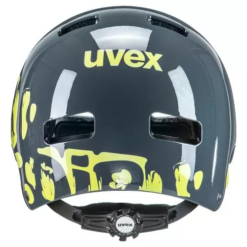 Uvex Kid 3 Helmet - dirtbike grey-lime