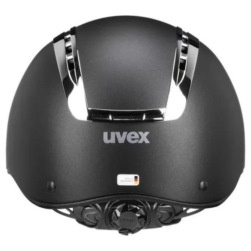 Uvex Riding Helmet Suxxeed Chrome - Black Mat, Silver