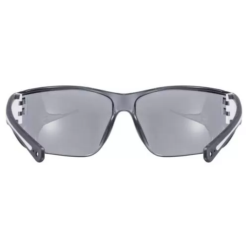 Uvex Sportbrille Sportstyle 204 - Black White, Mirror Silver