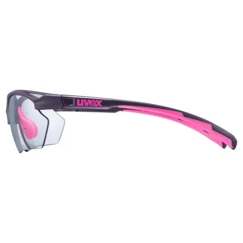 Uvex Sportstyle 802 Variomatic Small Eyewear - Purple Pink Mat Smoke