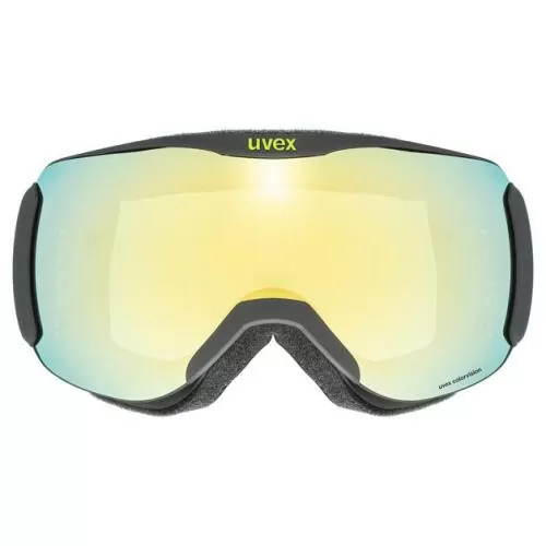 Uvex downhill 2100 CV race Ski Goggles - black mat mirror gold