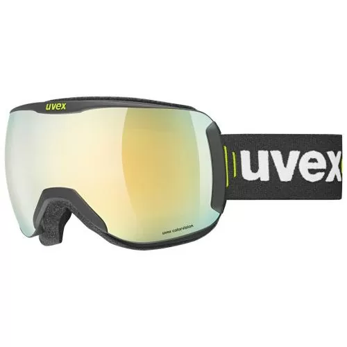 Uvex downhill 2100 CV race Ski Goggles - black mat mirror gold