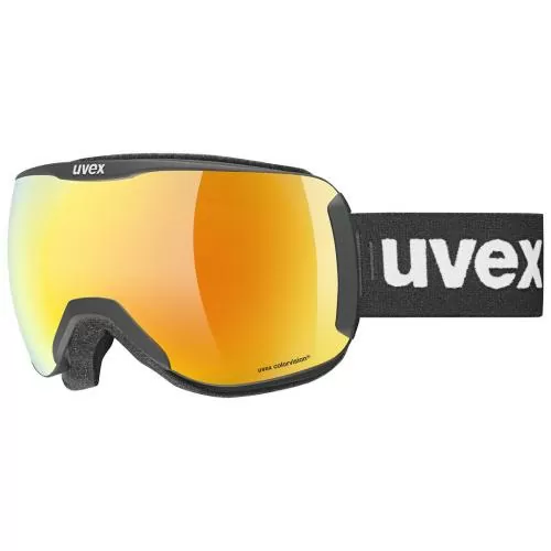 Uvex Ski Goggles Downhill 2100 CV - Black Mat, SL/ Mirror Gold - Colorvision Green