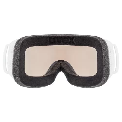 Uvex downhill 2000 Small V Ski Goggles - white mirror silver variomatic clear