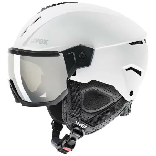 Uvex Skihelm Instinct Visor - White-Black Mat