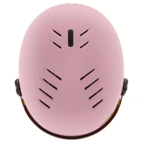 Uvex Ski Helmet Rocket Junior Visor - Pink Confetti Matt