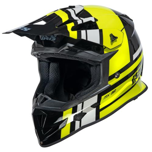 Image of iXS 361 2.3 Motocross Helm- schwarz-gelb-grau