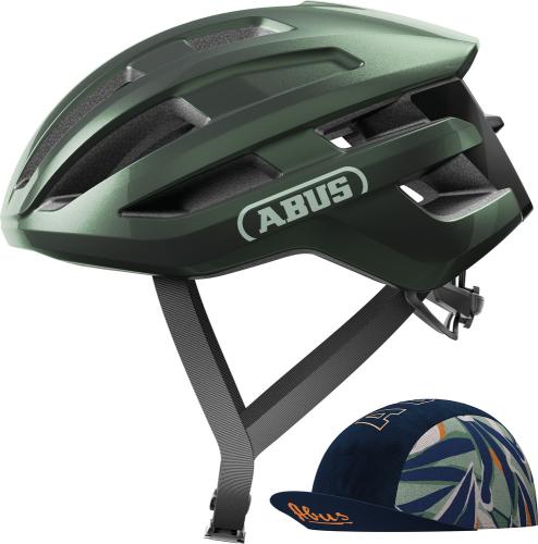Einzelstück Abus Velohelm PowerDome ACE - Moss Green