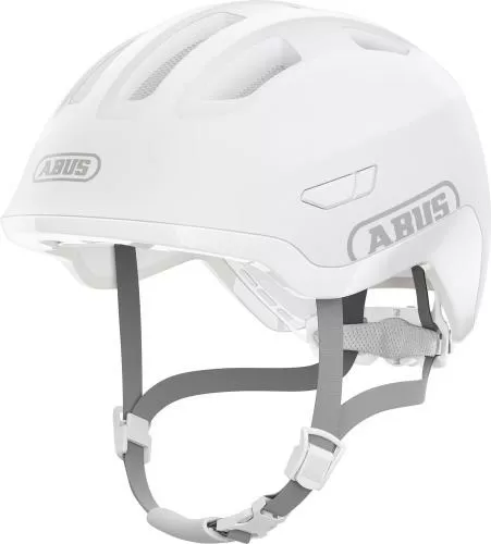 Abus Kinder Velohelm Smiley 3.0 ACE LED - pure white