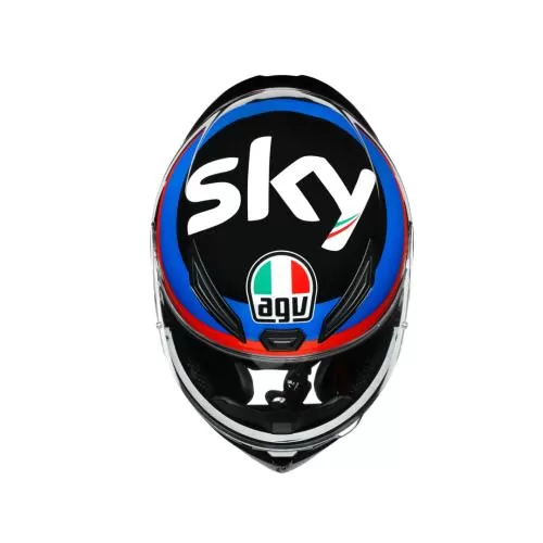 AGV K-1 VR46 SYK Racing Team Replica Full Face Helmet - black-blue-white