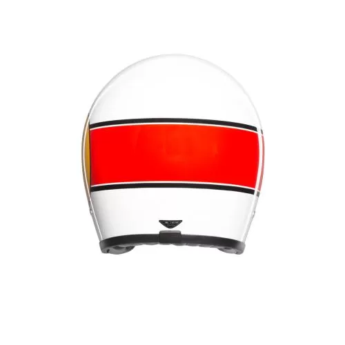 AGV X70 Mino 73 Open Face Helmet - white-red-yellow-black