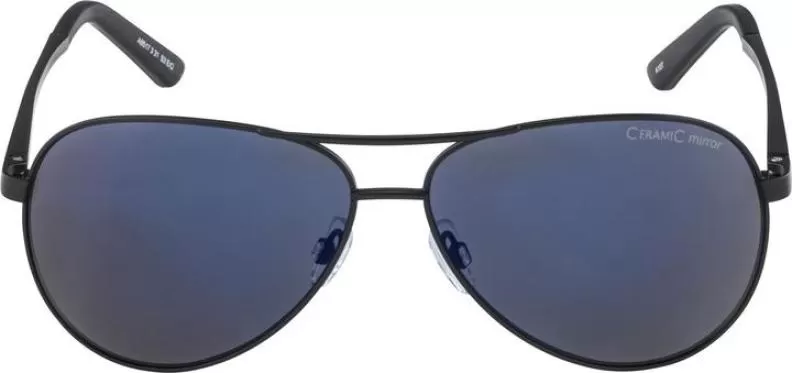Alpina A 107 Eyewear - black matt blue mirror