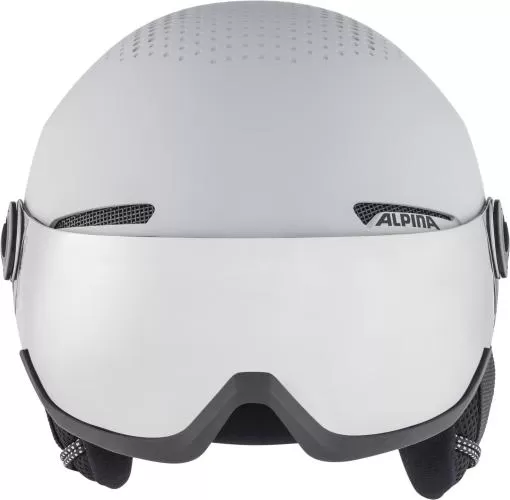 Alpina Arber Visor Ski Helmet - Grey Matt