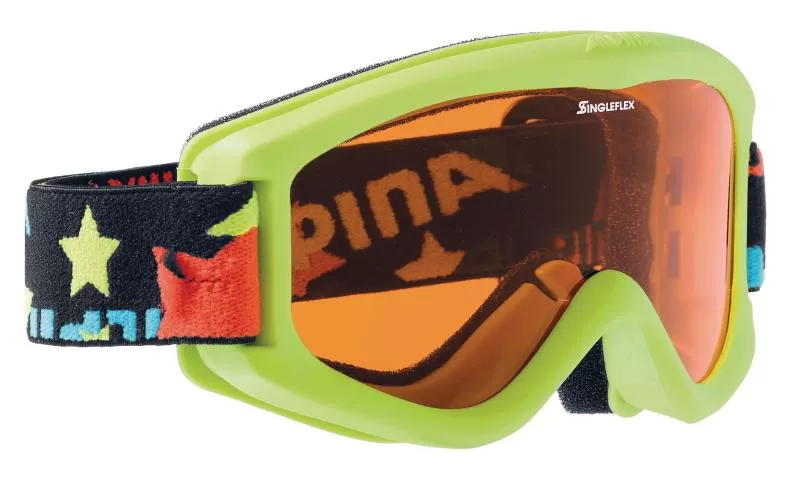 Alpina Carvy 2.0 Skibrille - Lime Matt/Orange