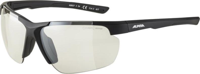 Alpina DEFEY HR Sonnenbrillen - Black Matt Mirror Clear
