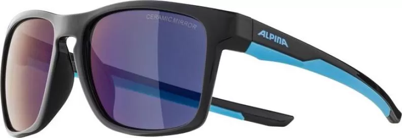Alpina FLEXXY COOL KIDS I Sonnenbrillen - Black Cyan Mirror Blue