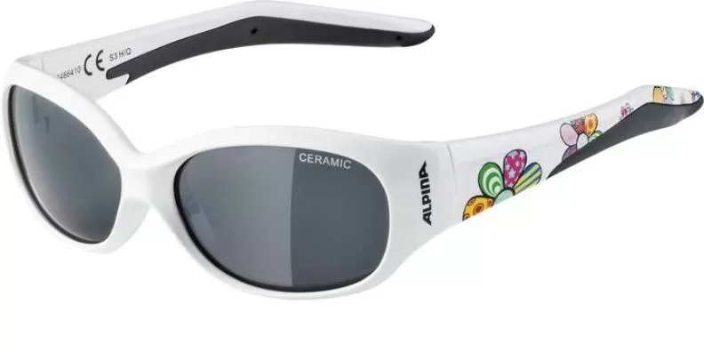 Alpina FLEXXY Kids Eyewear - white flower black