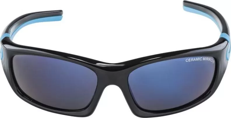 Alpina FLEXXY Teen Eyewear - black-cyan blue mirror