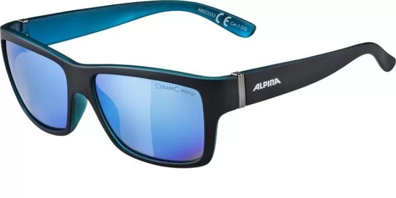 Alpina KACEY Eyewear - black matt-blue blue mirror
