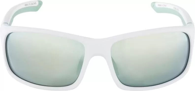 Alpina LYRON S Eyewear - white matt-pistachio emerald mirror