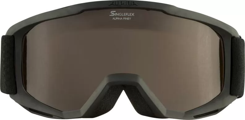 Alpina Piney Ski Goggles - Black Rose Mirror Orange