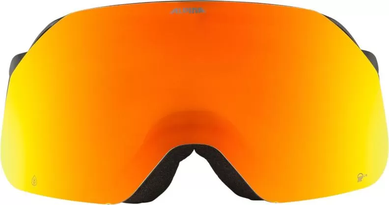 Alpina Ski Goggles Blackcomb Q-Lite - Black-Yellow Matt/Orange