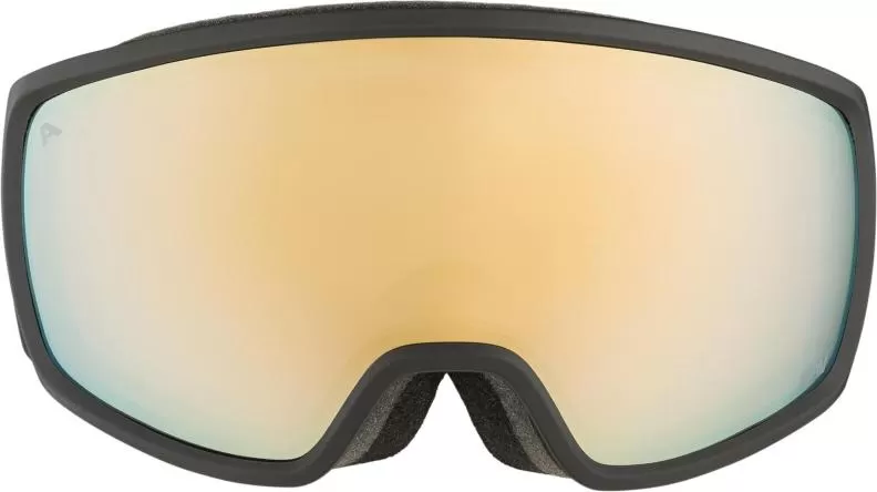 Alpina Ski Goggles Double Jack QV - Black-Olive Matt/Gold