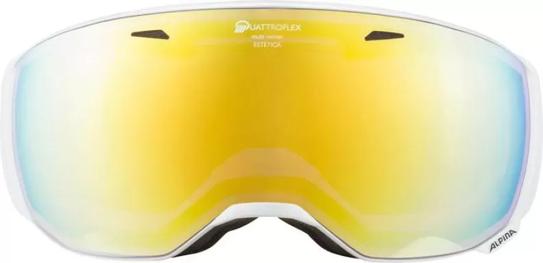 Alpina Ski Goggles ESTETICA Q - White Mirror Gold