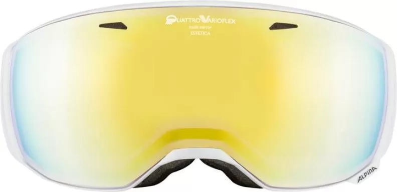 Alpina Skibrille ESTETICA QV - White Mirror Gold