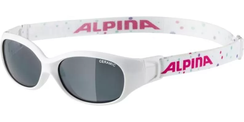 Alpina SPORTS FLEXXY Kids Eyewear - white-dots black