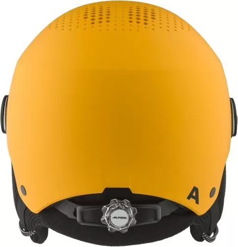 Alpina Zupo Visor Ski Helmet - Burned Yellow Matt