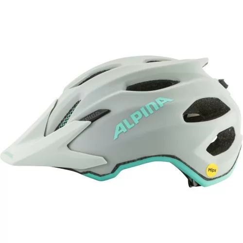 Alpina Apax Jr Mips Velo Helmet - smoke-grey turquoise matt