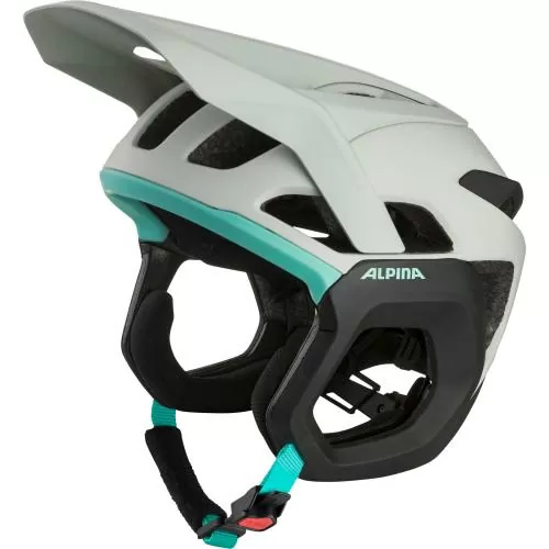 Alpina Root Mips Velohelm - smoke-grey turquoise matt